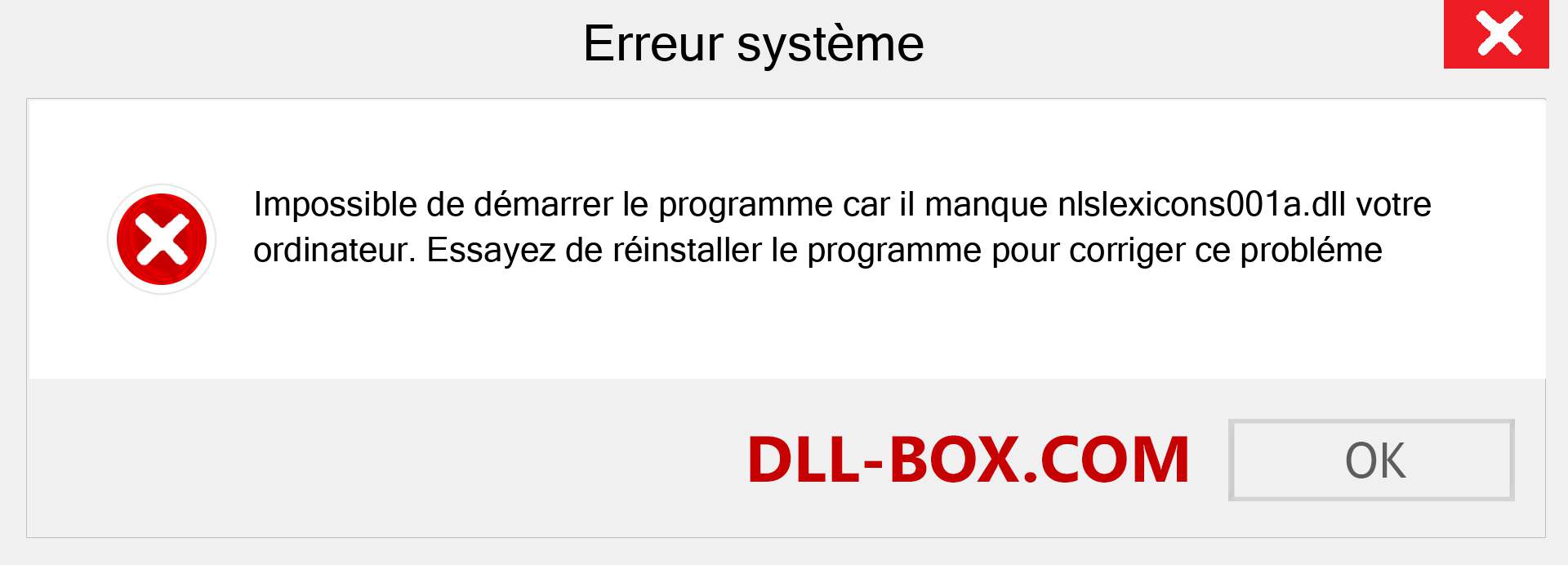 Le fichier nlslexicons001a.dll est manquant ?. Télécharger pour Windows 7, 8, 10 - Correction de l'erreur manquante nlslexicons001a dll sur Windows, photos, images